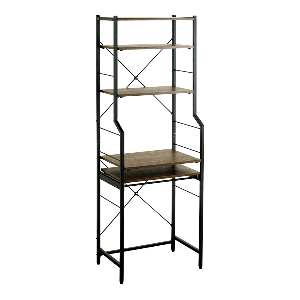 ヴィンテージ調 調節可能スライド棚付きハイタイプデスク バリエーション画像2