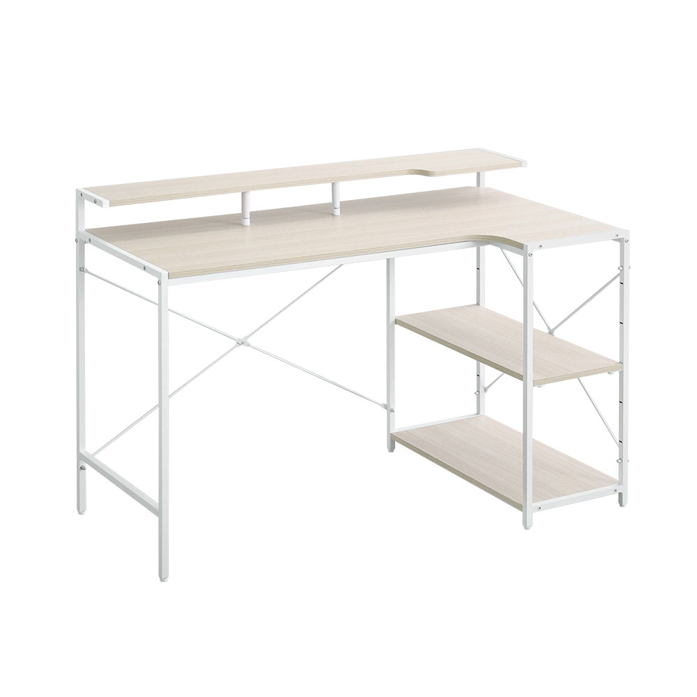 さわやかな 棚付きL字デスク 幅115cm バリエーション画像1