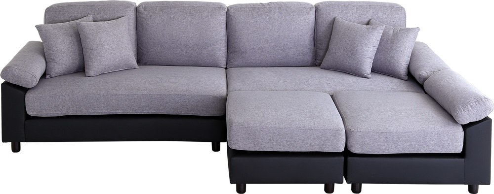 6人掛けコーナーソファ ファブリック×PVCレザータイプ SPACIO 追加画像21