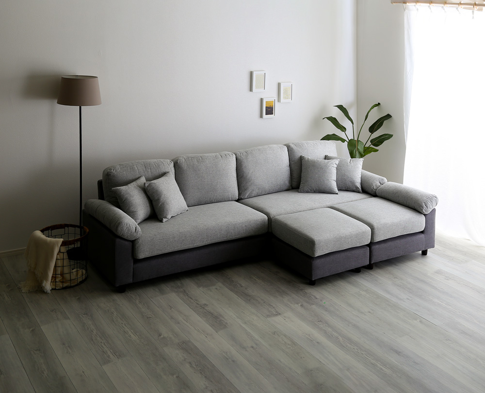 6人掛けコーナーソファ ファブリックタイプ SPACIO 追加画像6