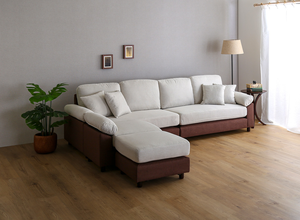 6人掛けコーナーソファ ファブリックタイプ SPACIO 追加画像36