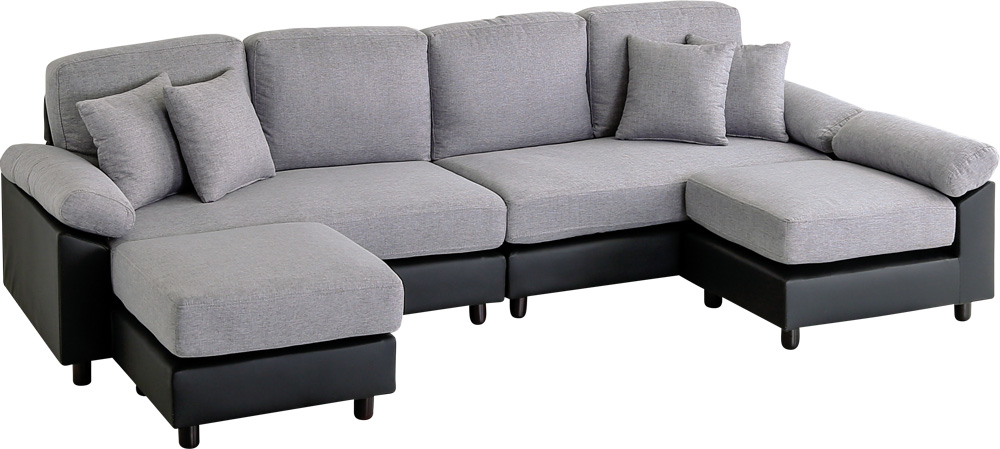 6人掛けコーナーソファ ファブリックタイプ SPACIO 追加画像41