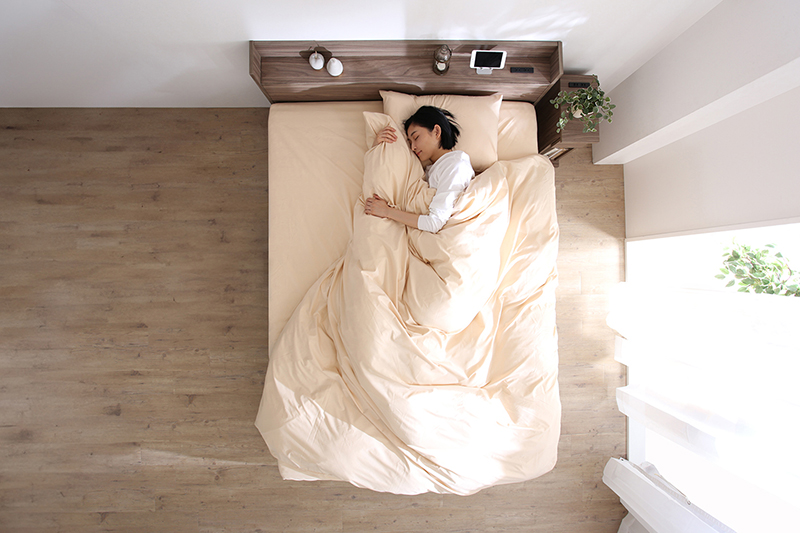 引き出し4杯 天然木調 大容量収納すのこチェストベッド KASANE 追加画像12