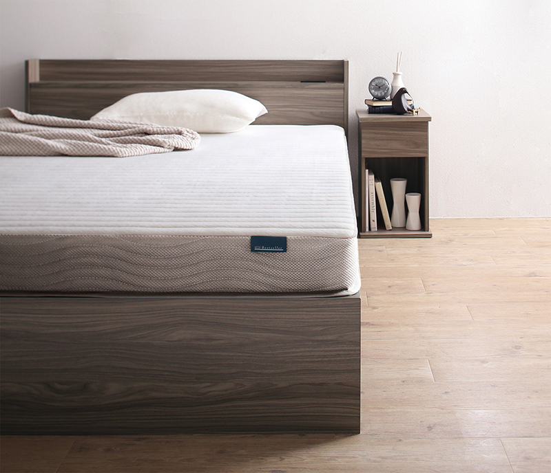 引き出し4杯 天然木調 大容量収納すのこチェストベッド KASANE 追加画像13