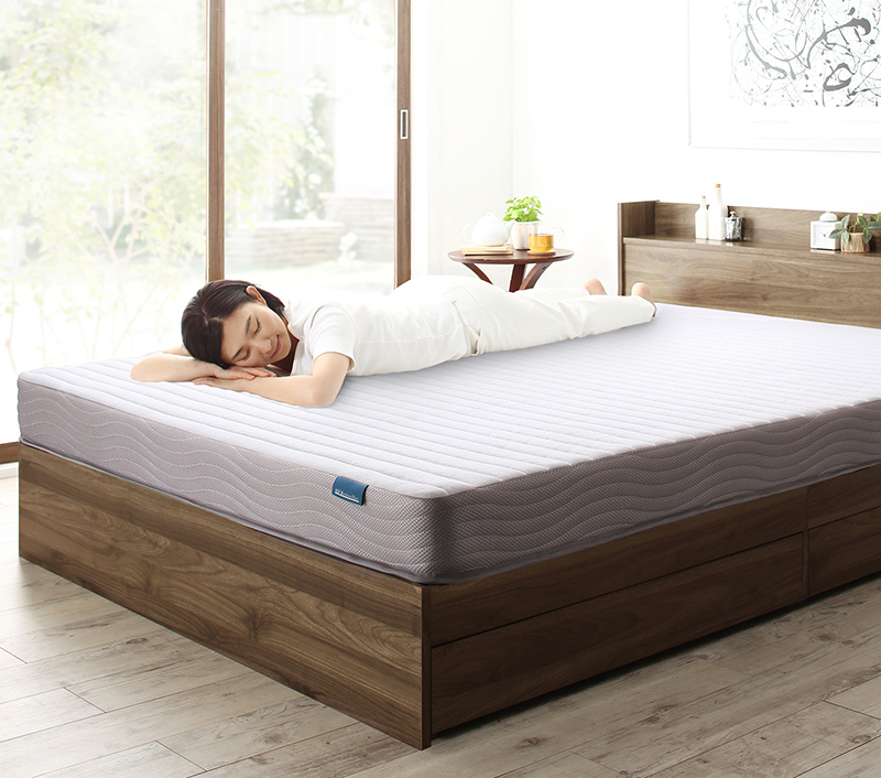 引き出し4杯 天然木調 大容量収納すのこチェストベッド KASANE 追加画像15