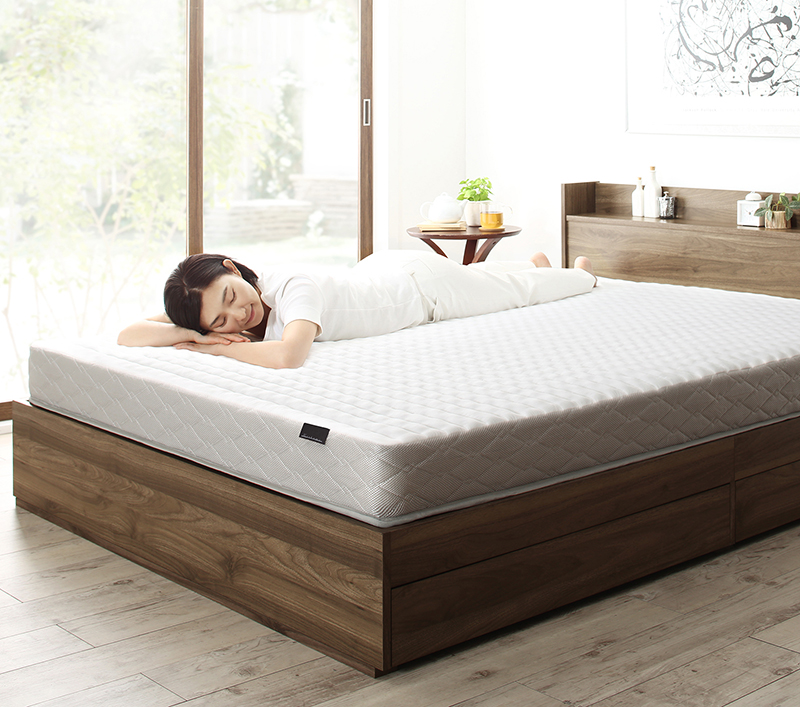 引き出し4杯 天然木調 大容量収納すのこチェストベッド KASANE 追加画像27