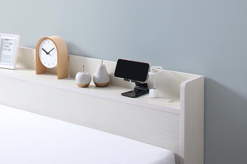 引き出し4杯 天然木調 大容量収納すのこチェストベッド KASANE 追加画像43