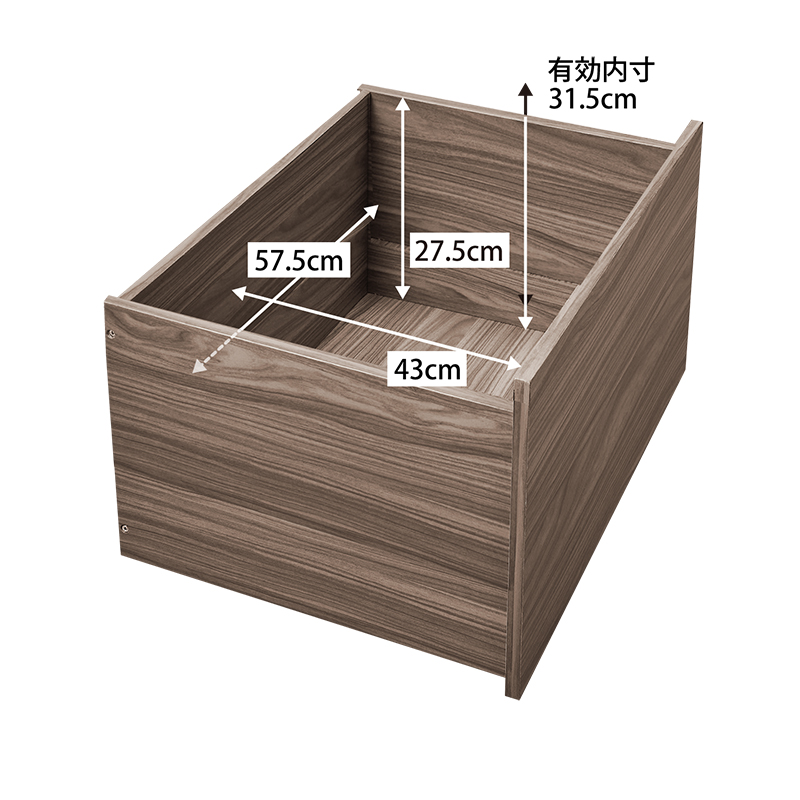 引き出し4杯 天然木調 大容量収納すのこチェストベッド KASANE 追加画像62