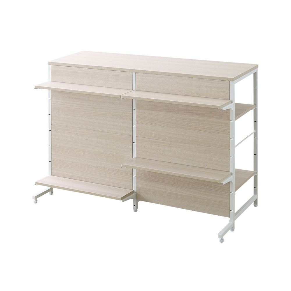 さわやかな 調節可能両面キッチンカウンターラック 幅120cm バリエーション画像1