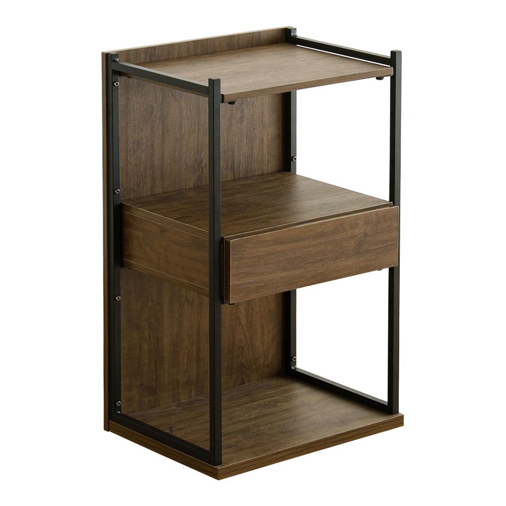 ヴィンテージ調 調節可能引き出し付きランドセルワゴン 幅45cm バリエーション画像2