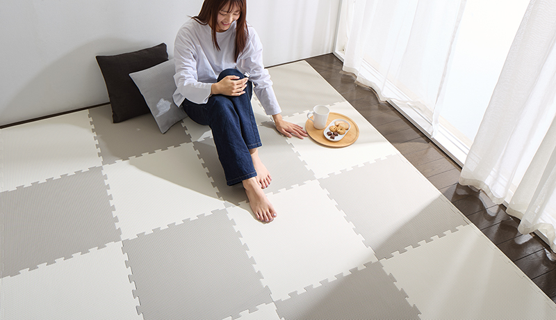 厚みも選べる ジョイントクッションマット いろ・いろフィットシリーズ グレイッシュカラー 尺五 追加画像20