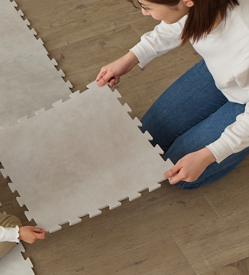 厚みも選べる ジョイントクッションマット いろ・いろフィットシリーズ グレイッシュカラー 尺五 追加画像98