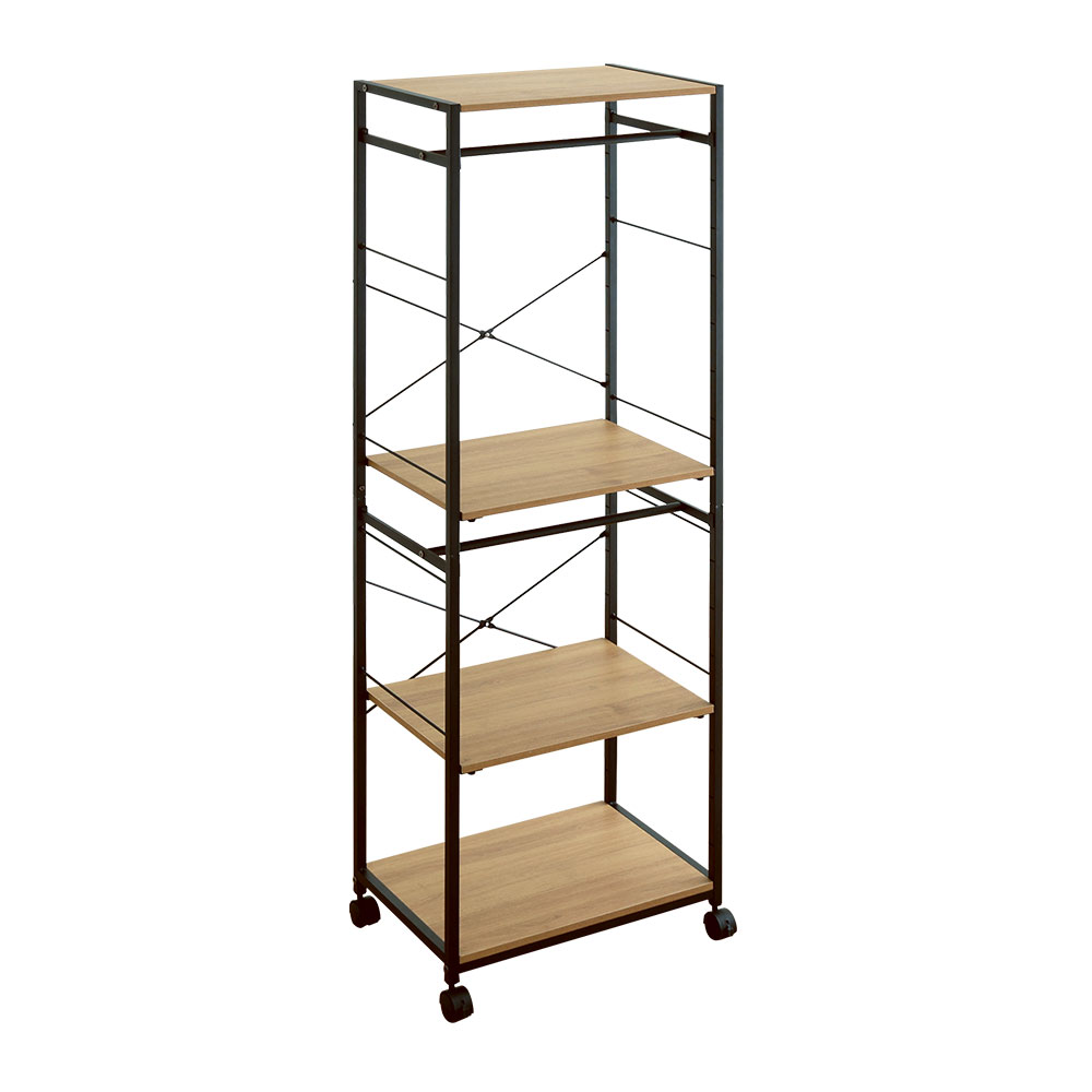 ヴィンテージ調 調節可能ハンガーラック 幅60cm バリエーション画像1