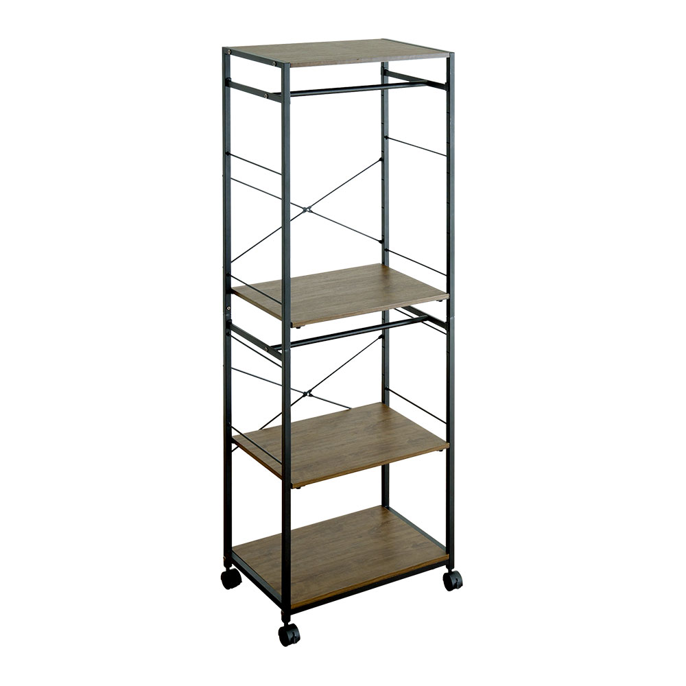 ヴィンテージ調 調節可能ハンガーラック 幅60cm バリエーション画像2