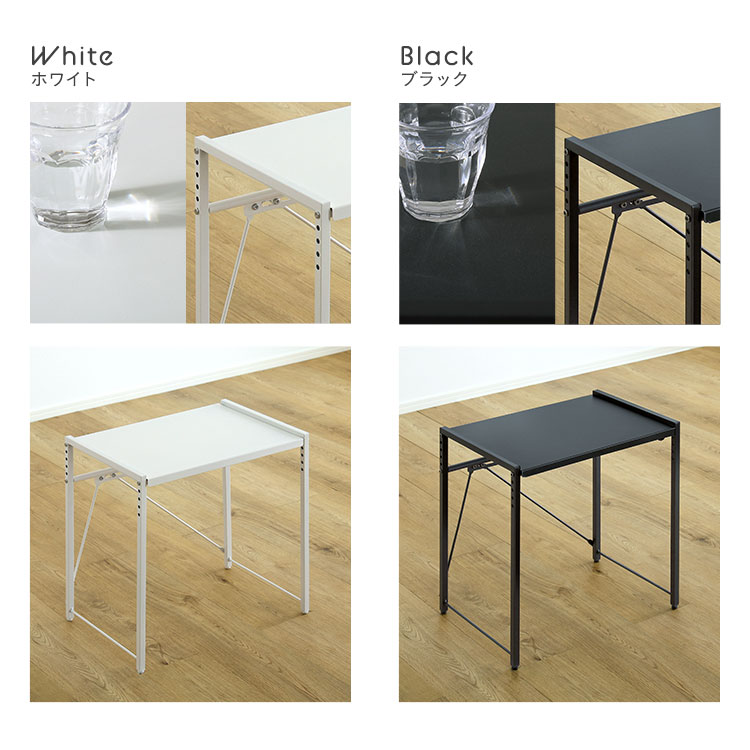 シンプルな伸縮卓上レンジ上ラック1段 幅50-81cm 追加画像3