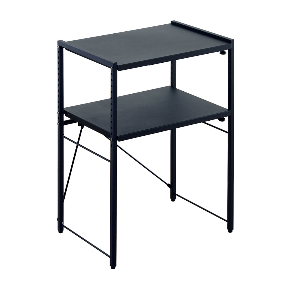 シンプルな伸縮卓上レンジ上ラック2段 幅50-81cm バリエーション画像1