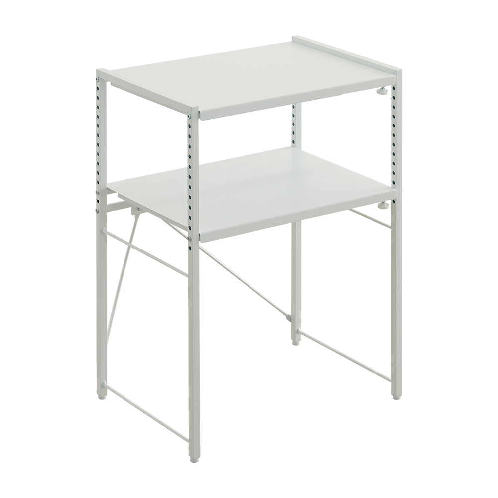 シンプルな伸縮卓上レンジ上ラック2段 幅50-81cm バリエーション画像2