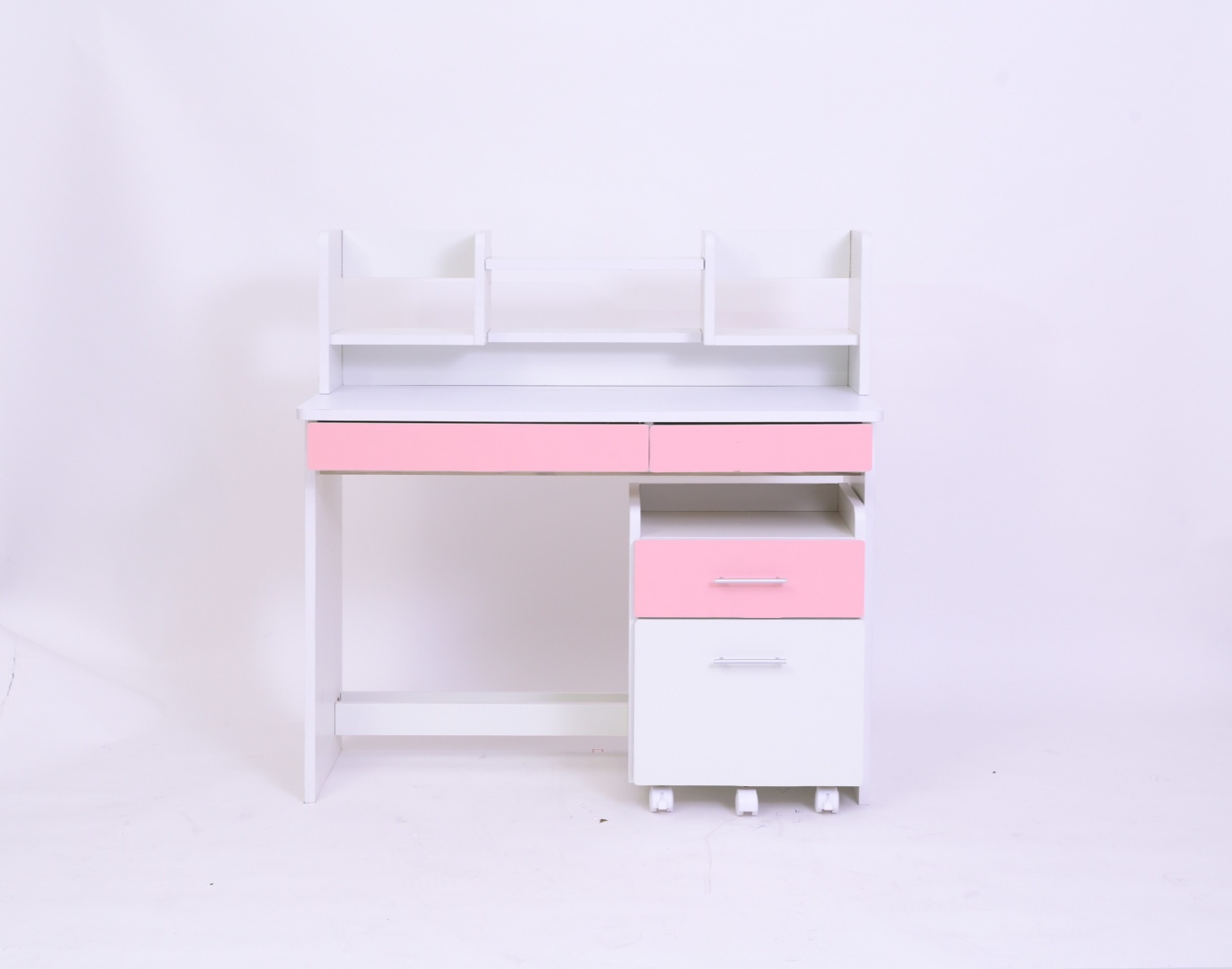 SALE⭐︎¥30000→¥22222引き取り歓迎　学習机セット 学習机セット 3点セット(デスク＋上棚＋ワゴン) 幅100cm - 家具専門店